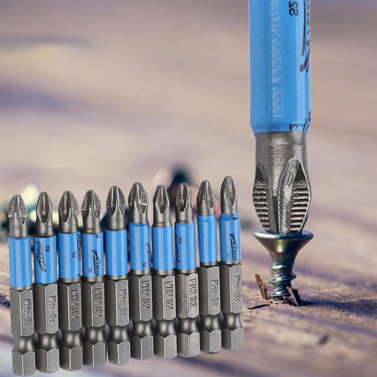 10 bucăți de cap magnetic antiderapant pentru șurubelnițe, 50 mm / 75 mm