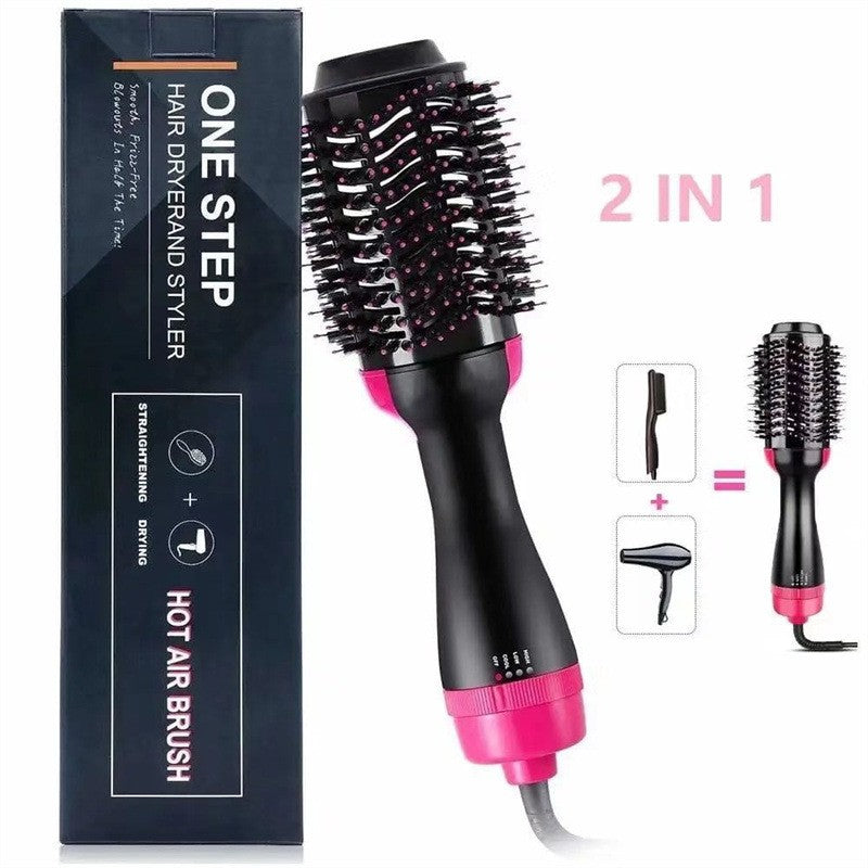 Perie Electrica de Par Fixa, Flippy, pentru Volum, Ceramica, 3 Setari de Temperatura, 1000W, pentru Toate Tipurile de Par, Negru-Roz-8