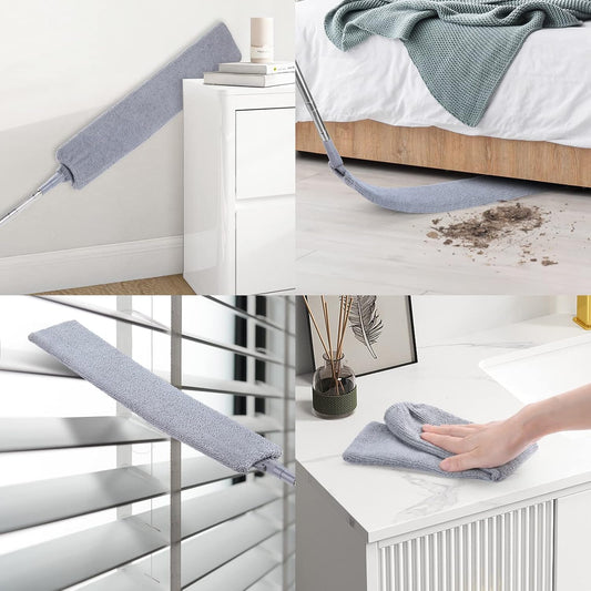 OFERTA 1+1 Mop Flexibil Telescopic 55–130 cm cu Lavetă din Microfibră