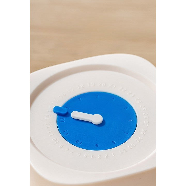 Borcan din Sticla de Inalta Calitate, Flippy, Capac Ermetic, Uz Casnic, Depozitarea Condimentelor sau a Alimentelor Umede si Uscate, 500 mL, 10x10x9 cm, Alb-3