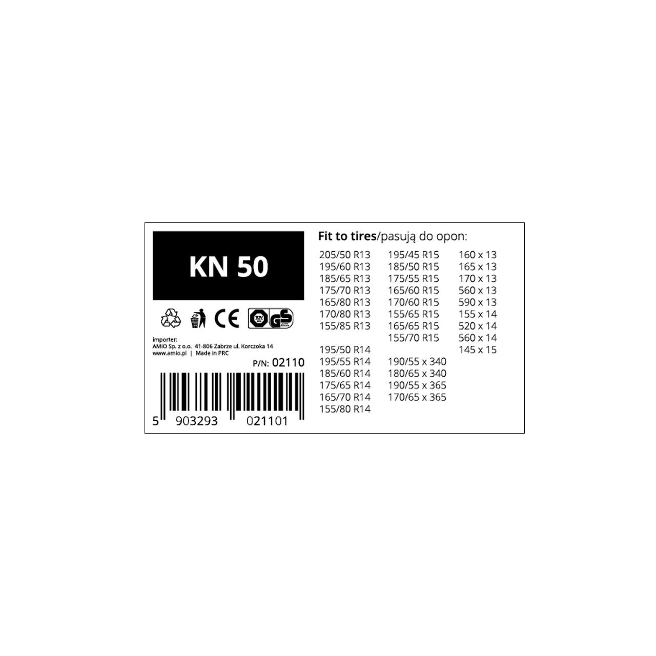 Set 2 Lanturi de Zapada pentru autoturisme cu zale de 12mm, KN-110-4