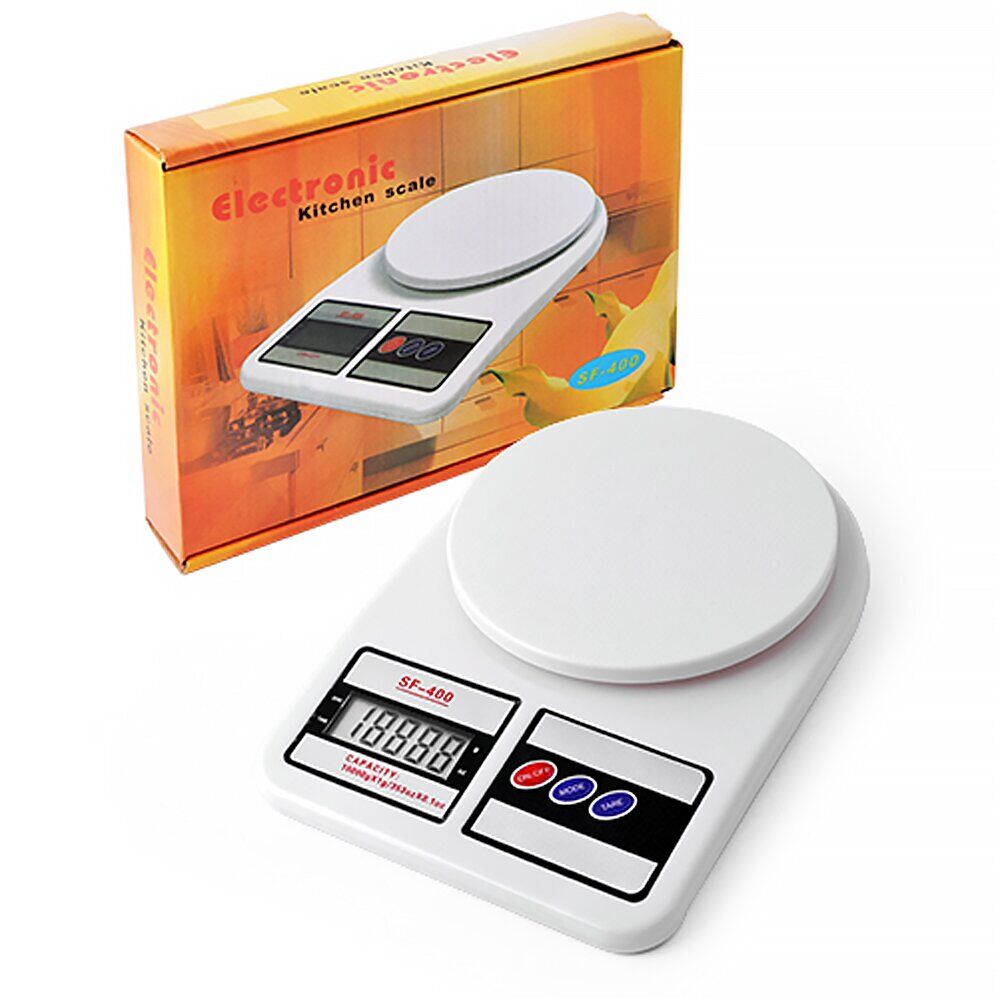 OFERTA 1+1 - Cântar de Bucătărie Digital SF-400 – Precizie 1g, 10 kg, Afișaj LCD, Funcție TARA