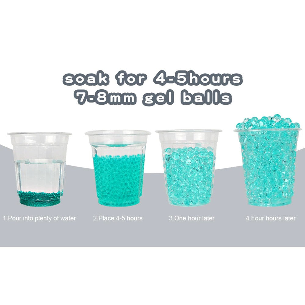 Mitraliera de jucarie electrica Flippy cu bile de hidrogen de gel, gun bluster, tragere in rafala, varsta peste 6 ani, ochelari de protectie, 5000 de bile incluse, cablu de incarcare, 40.1 x 31.6 cm, Mp9, rosu-5