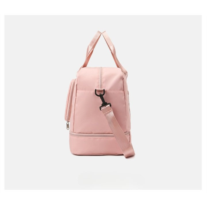 Geanta Pliabila, Flippy, pentru Voiaj, Buzunare Multiple, de Mana, Impermeabila, Material Textil, Capacitate 8 Kg, Dimensiune Deschisa 42x28x10 cm, Roz-11