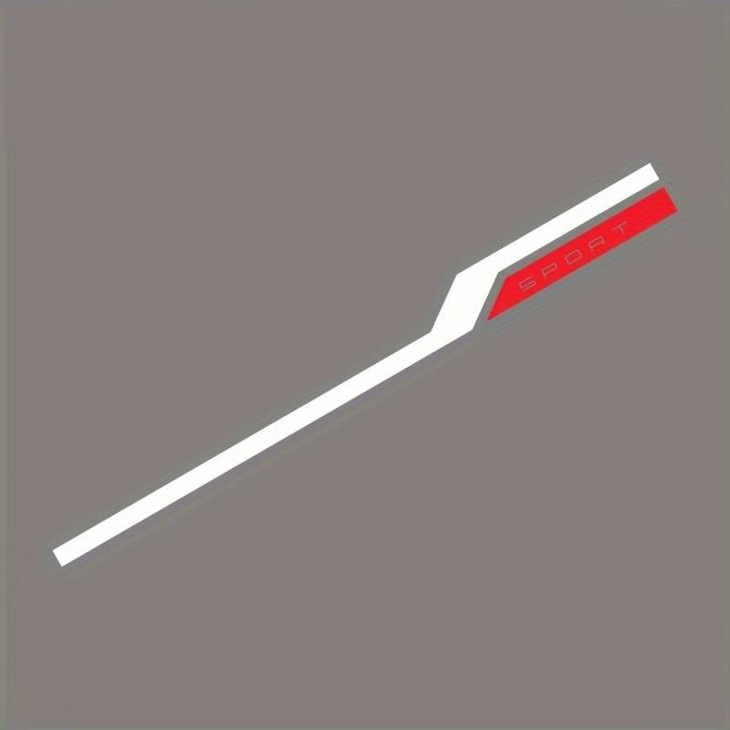 Set sticker autoadeziv Tuning in doua culori, model "Hood Stripes V3", dimensiune 130 x 10 cm, culoare Rosu + Negru-1