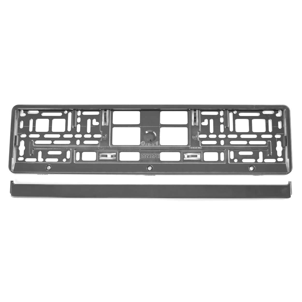 Suport numar inmatriculare din plastic, calitate Premium, culoare GRAFIT-1