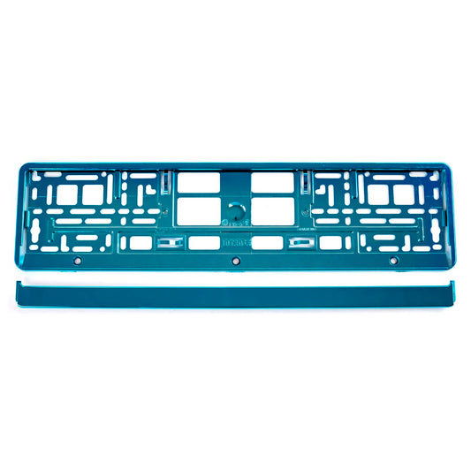 Suport numar inmatriculare din plastic, calitate Premium, culoare TURQUOISE-1