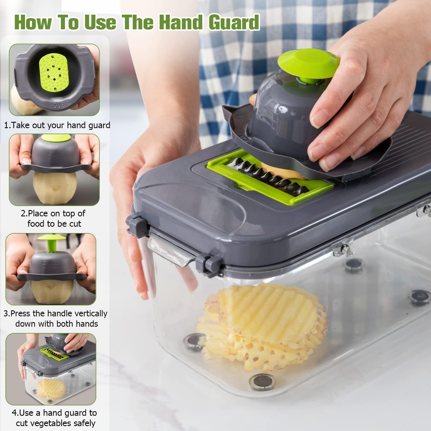 Răzătoare/Feliator 6 în 1 pentru Legume, cu 22 de Accesorii VEGGIE SLICER
