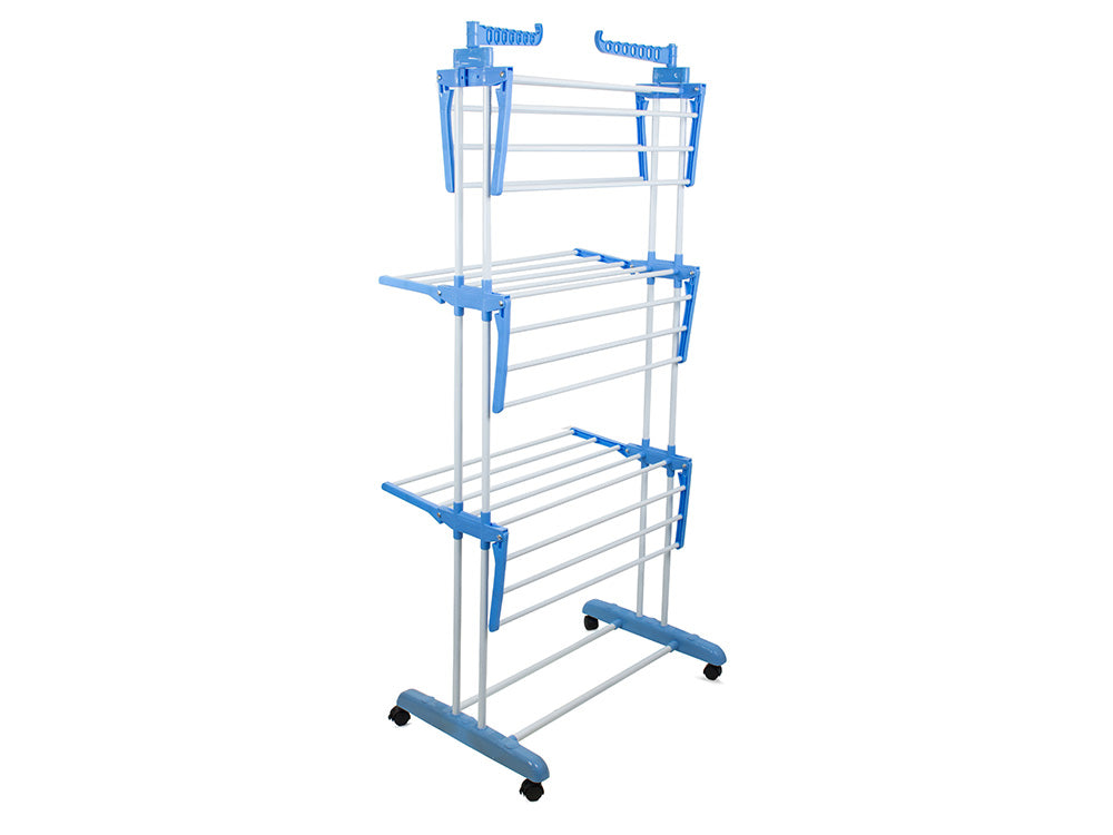 Uscator de Rufe Vertical Practic pe 3 niveluri cu roti, Exterior Interior