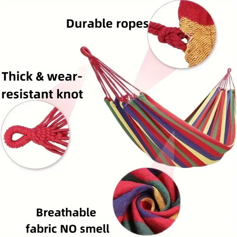 🌴 OFERTĂ SPECIALĂ – 4 x Hamac Multicolor 🌈