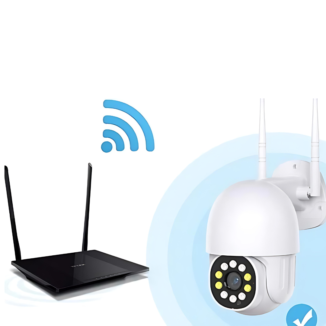Set 4x Camera de Securitate WiFi Jortan JT-8161QJ - Viziune Nocturnă 30M, 1080P, Alerta Human-ID cu LED-uri Active+4 carduri de 32gb