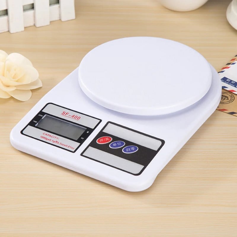 OFERTA 1+1 - Cântar de Bucătărie Digital SF-400 – Precizie 1g, 10 kg, Afișaj LCD, Funcție TARA