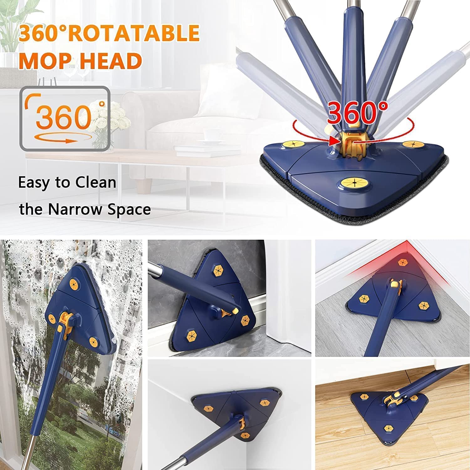 Oferta Specială 3în1: Mop Microfiber 360° Rotativ, Raft pentru Pantofi cu 10 Niveluri și Umeraș din Oțel Inoxidabil cu Două Bare Reglabile