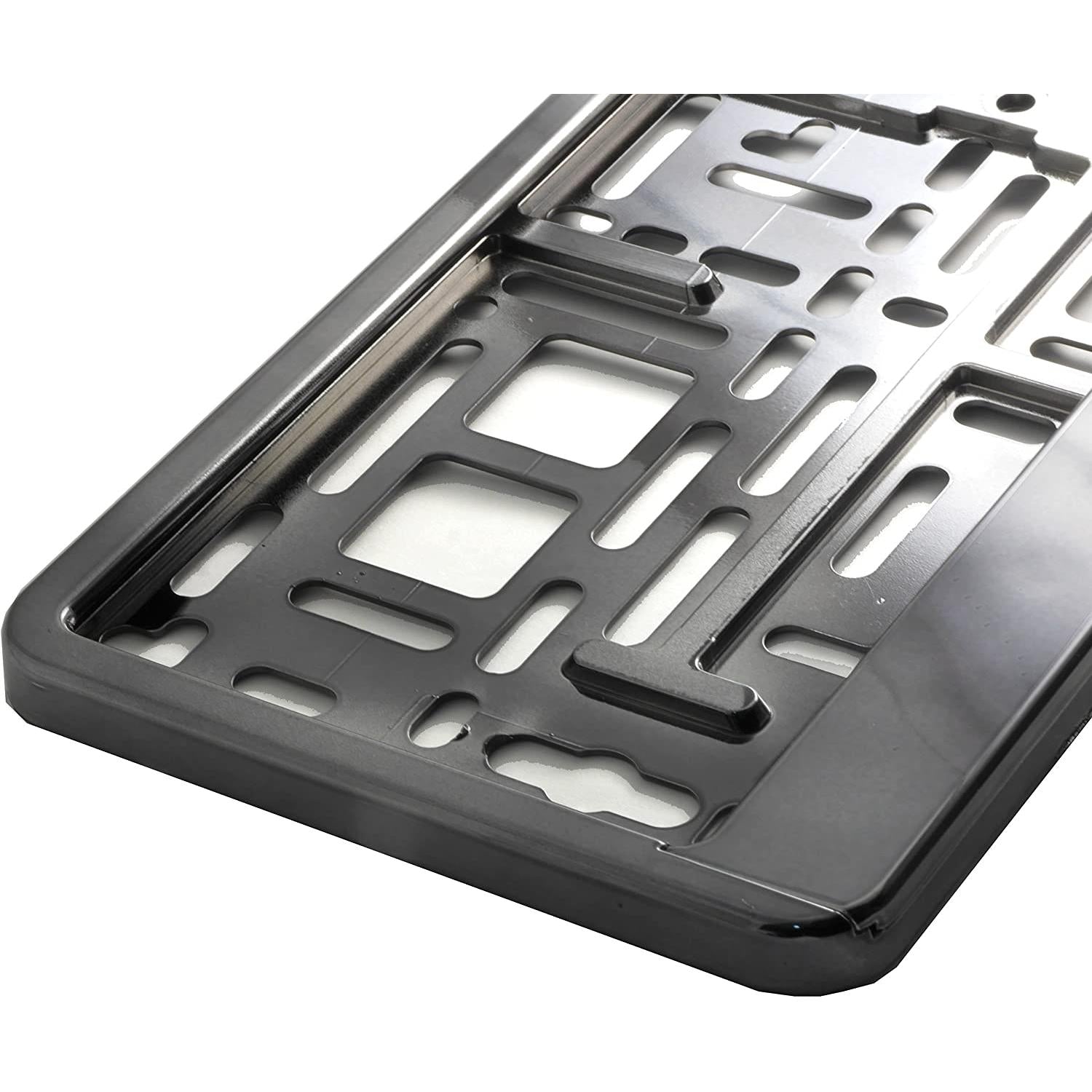 Suport numar inmatriculare din plastic, calitate Premium, culoare GRAFIT-0