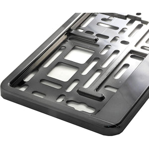Suport numar inmatriculare din plastic, calitate Premium, culoare GRAFIT-0