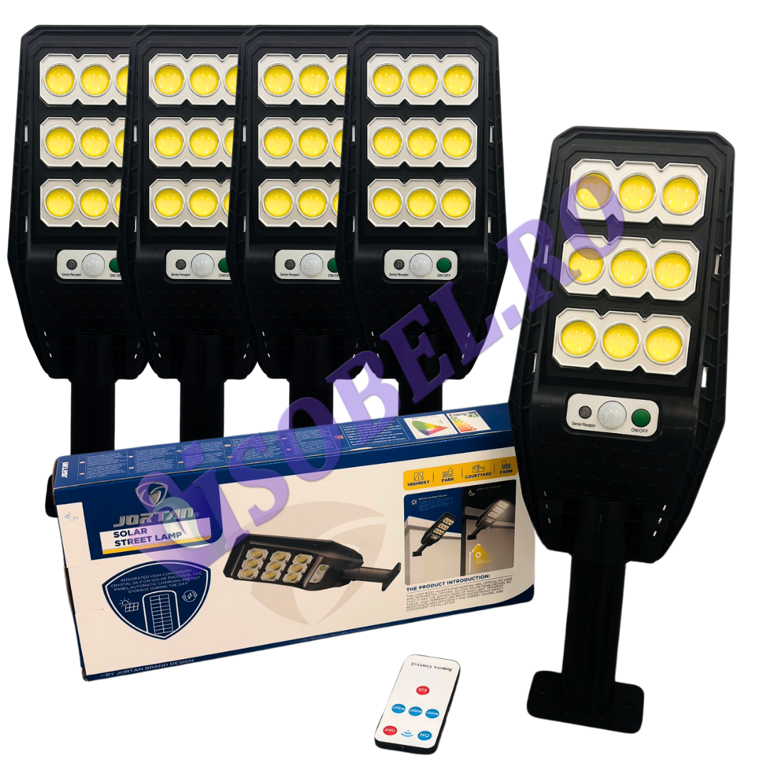 Set 5 Lampi Solare Stradale Jortan - 300W - 189 LED