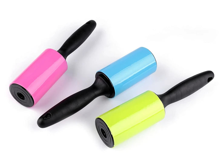 Rola pentru scame si par din silicon, lavabila si reutilizabila multicolor