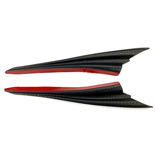 Set 2 aripioare ornamentale bara tuning, model SHARK, finisaj Carbon-2