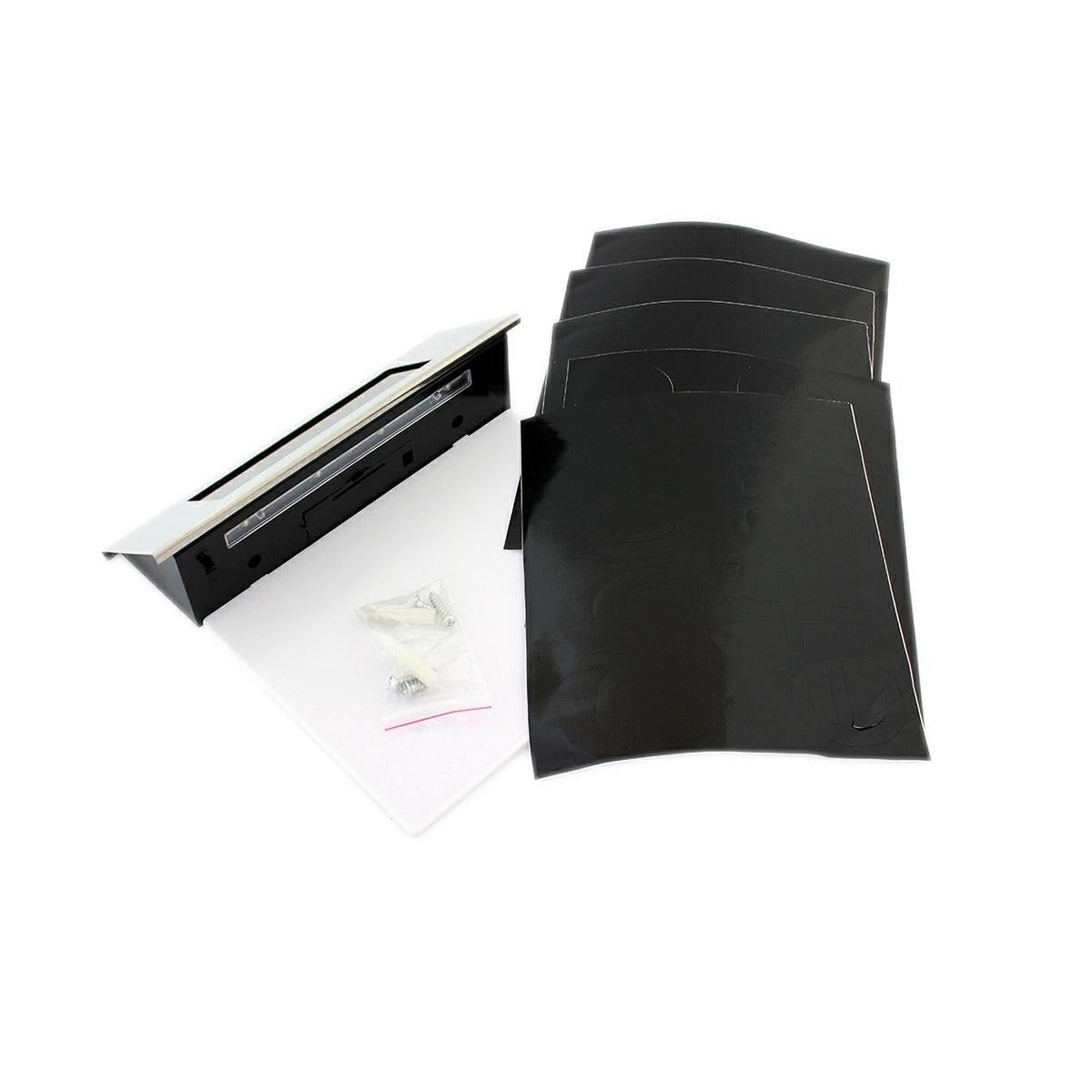 Placa numar casa iluminata LED, incarcare solara, carcasa din INOX-5