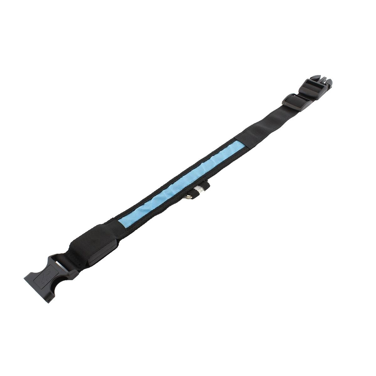 Zgarda iluminata cu LED pentru caine sau pisica, culoare Albastra, AVX-AG232A-3