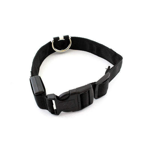Zgarda iluminata cu LED pentru caine sau pisica, culoare Galben, AVX-AG232B-1