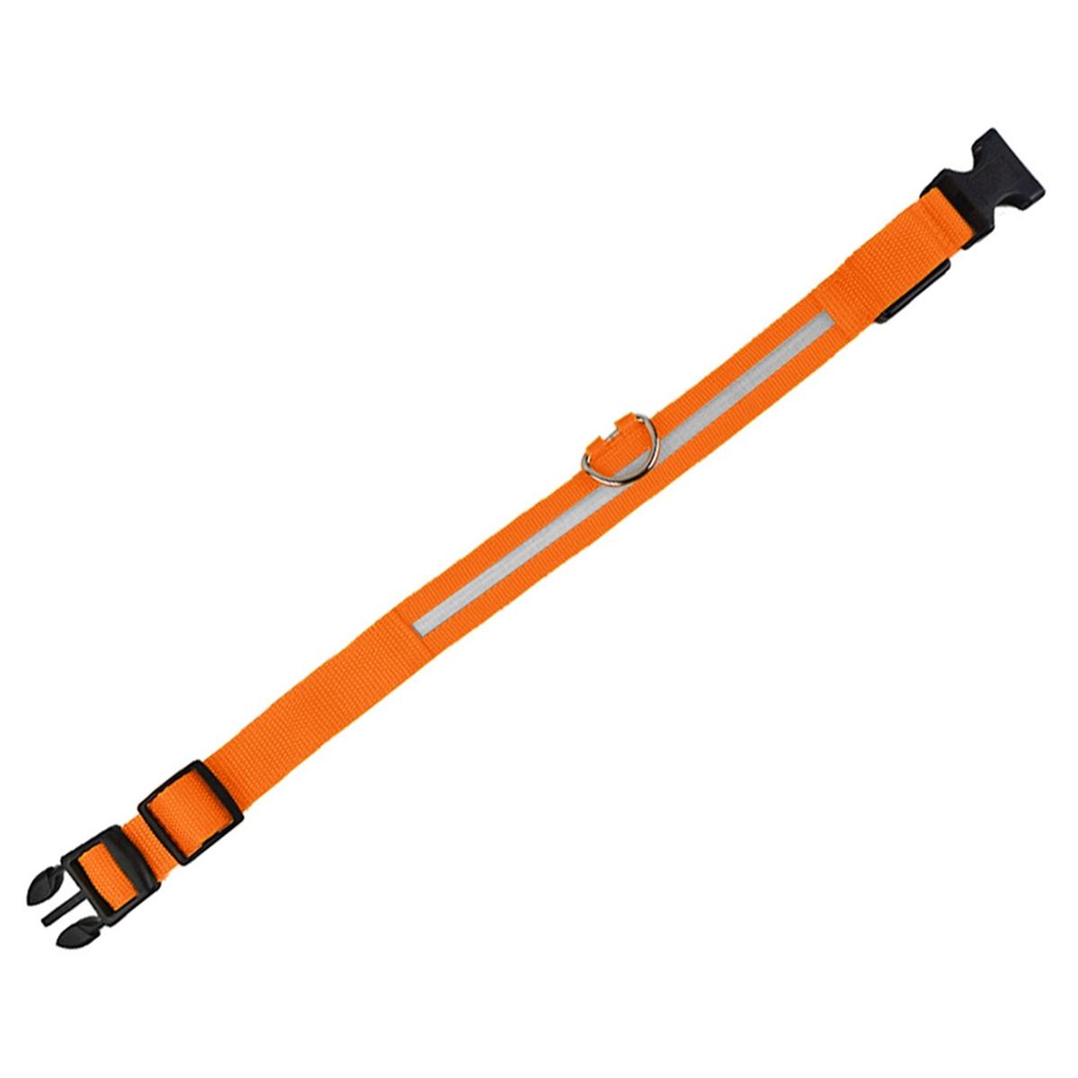 Zgarda iluminata cu LED Orange, pentru caine sau pisica, AVX-AG232C-1