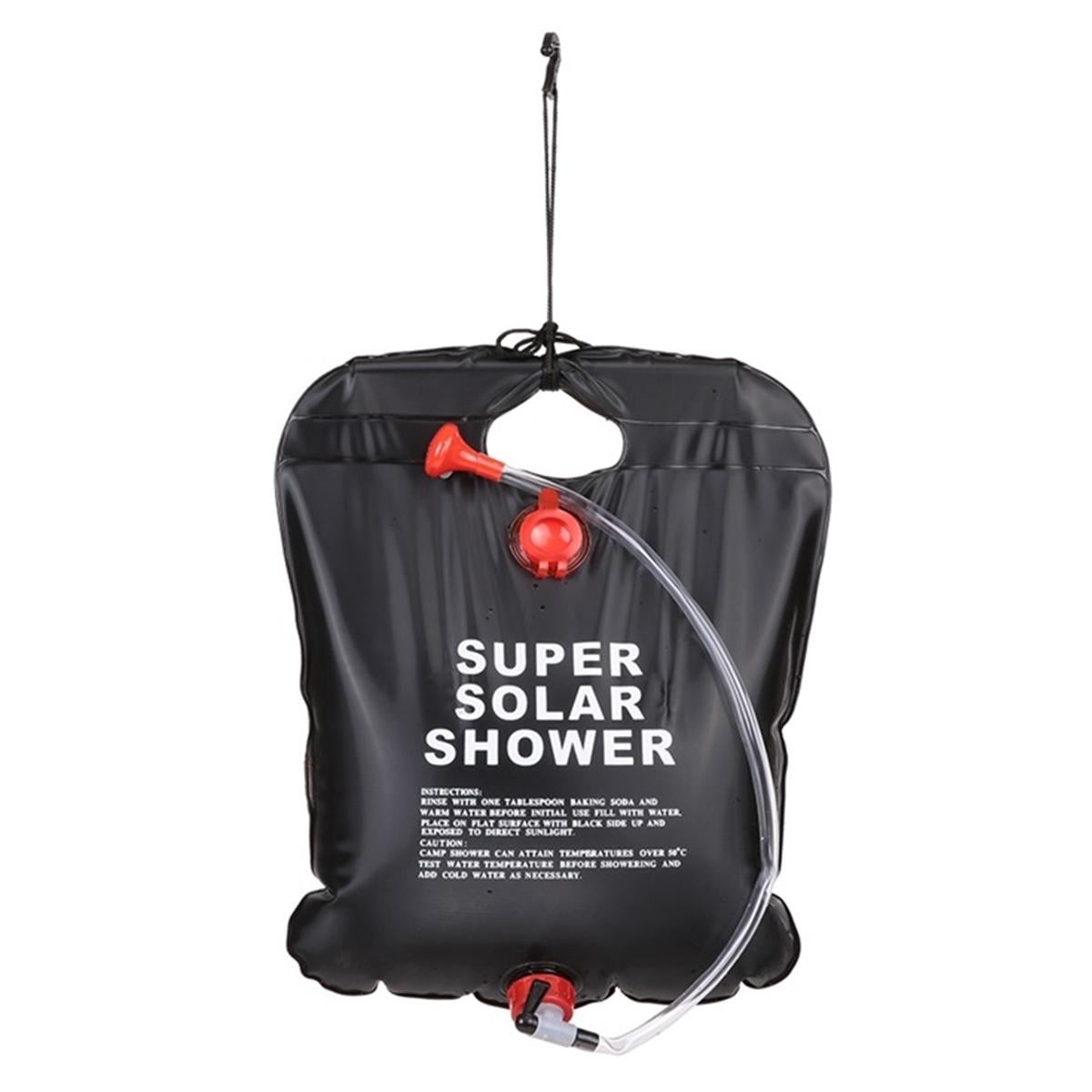 Dus solar suspendat pentru camping sau plaja, capacitate 20l, culoare Neagra-4
