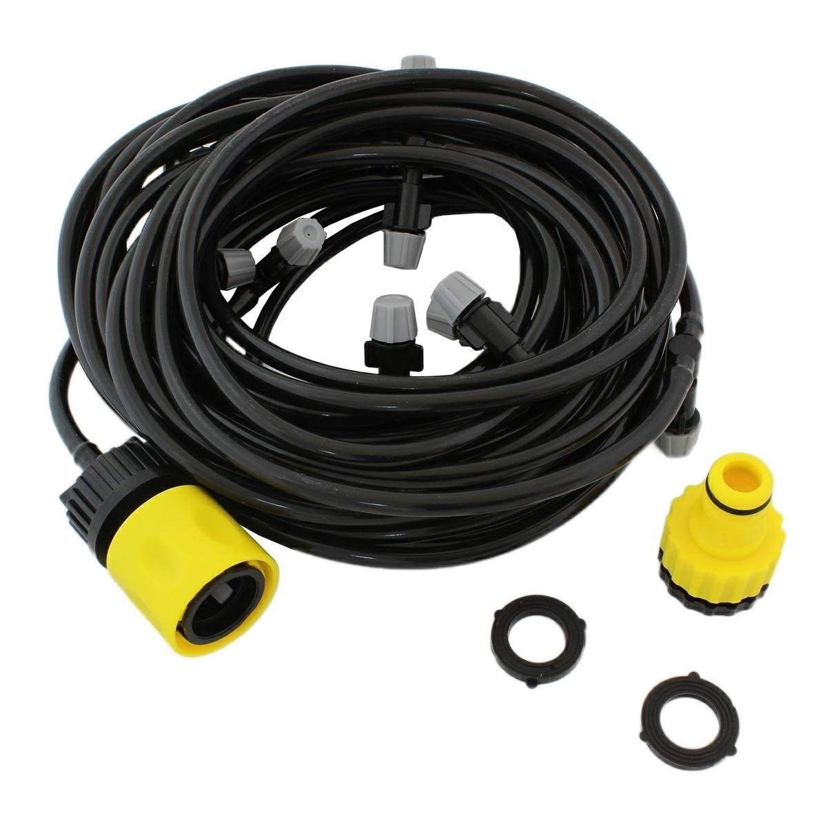 Set cortina de vapori pentru racorire terasa cu 11 aspersoare, model XXL, lungime 10m-0