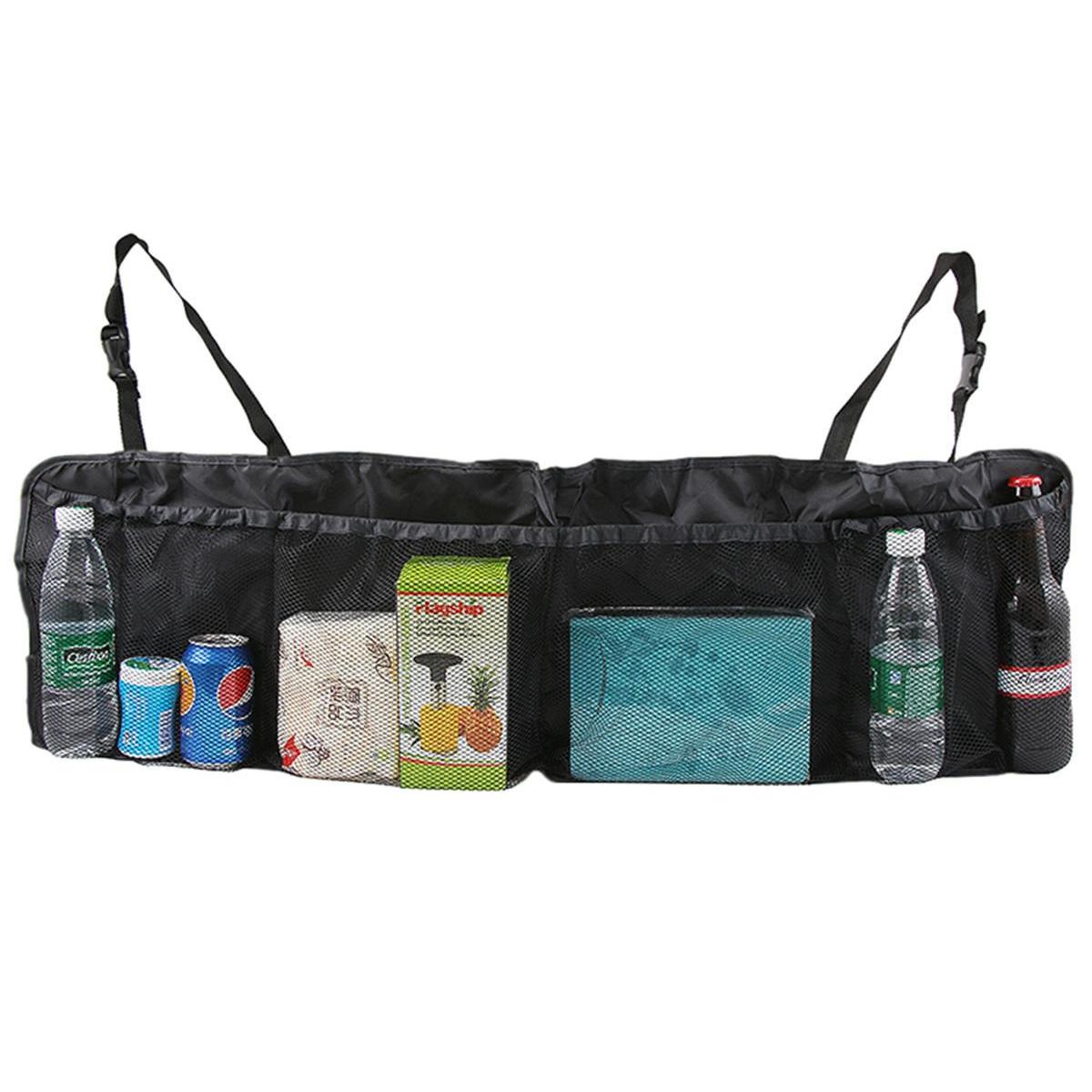 Organizator portbagaj auto cu 6 buzunare, 33 x 104 cm, culoare neagra-1