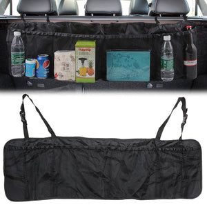 Organizator portbagaj auto cu 6 buzunare, 33 x 104 cm, culoare neagra-0