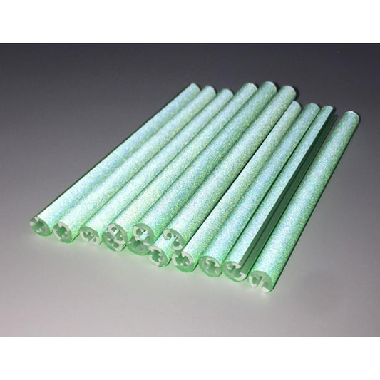 Set 12 ornamente din material reflectorizant pentru spite bicicleta, culoare verde-1