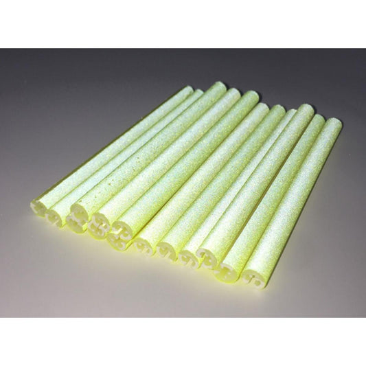Set 12 ornamente din material reflectorizant pentru spite bicicleta, culoare galben-1
