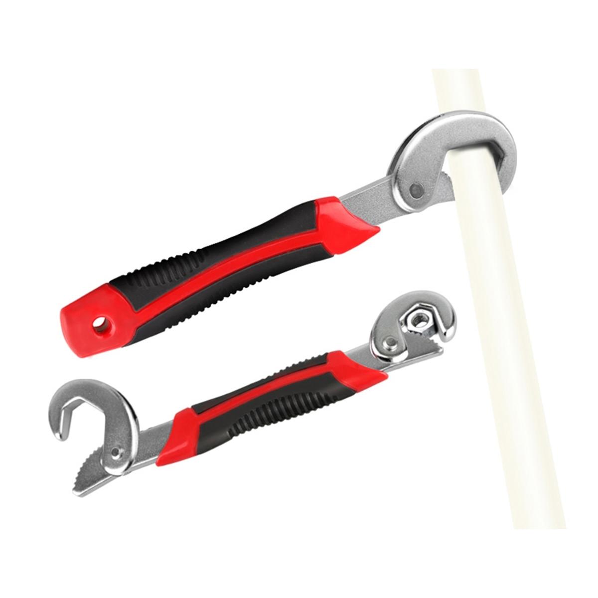 Set 2 chei universale multifunctionale de tip "carlig", din metal rezistent, 9-32mm, AVX-AG476A-4