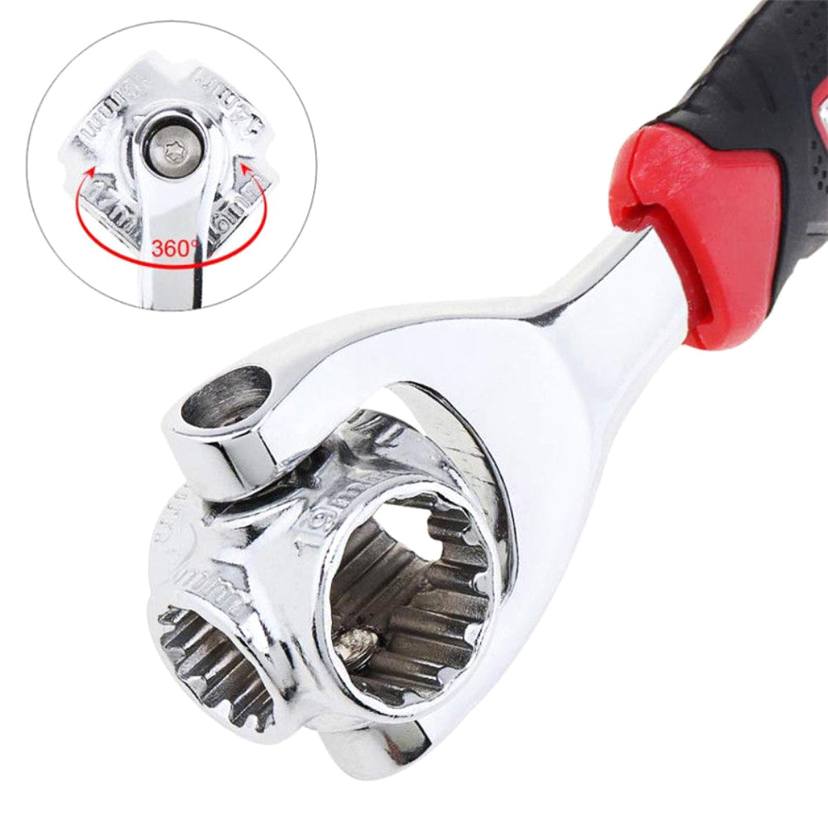Cheie tubulara universala multifunctionala din metal rezistent, 8-19mm, AVX-AG476B-4