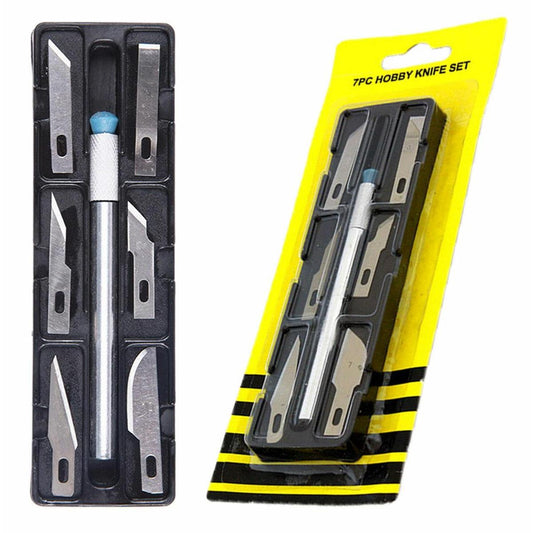 Set 6 buc. cutter + diverse lame de schimb pentru folie autocolant, AVX-AG607A-1