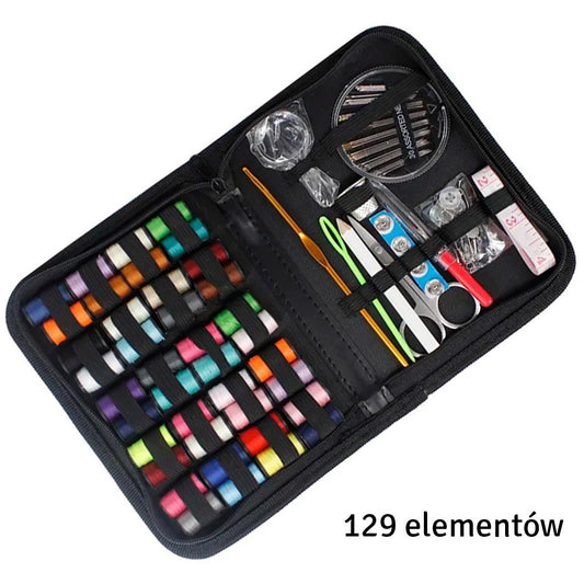 Set 129 piese pentru croitorie in husa eleganta, un cadou perfect pentru pasionații de croitorie-1