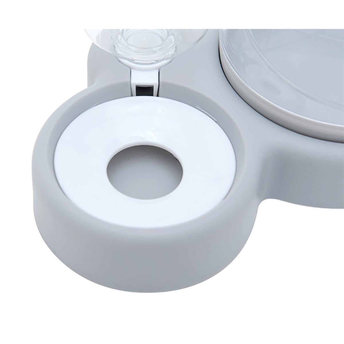 Vas Dublu Inclinat pentru hranire pisici cu Dispenser Apa, AVX-AG684E-3