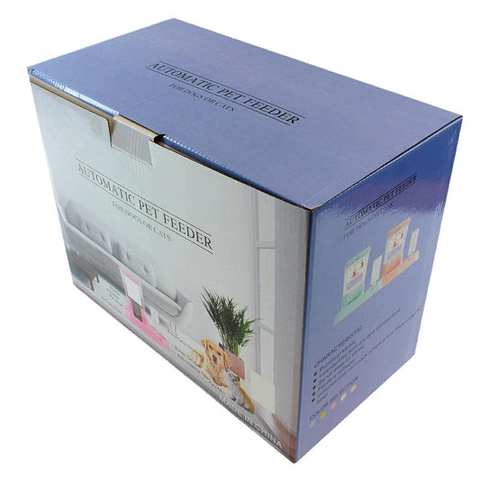 Distribuitor de alimente si apa pentru animale, 2in1, culoare Alba-1