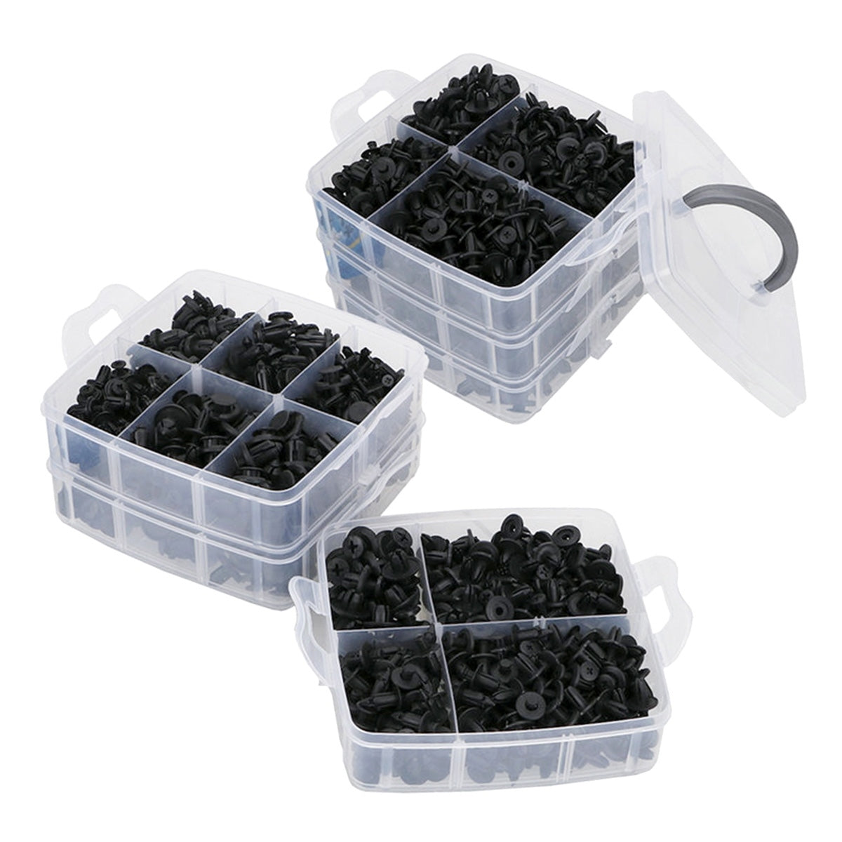 Set 625 clipsuri auto universale pentru montaj cu extractor inclus-5