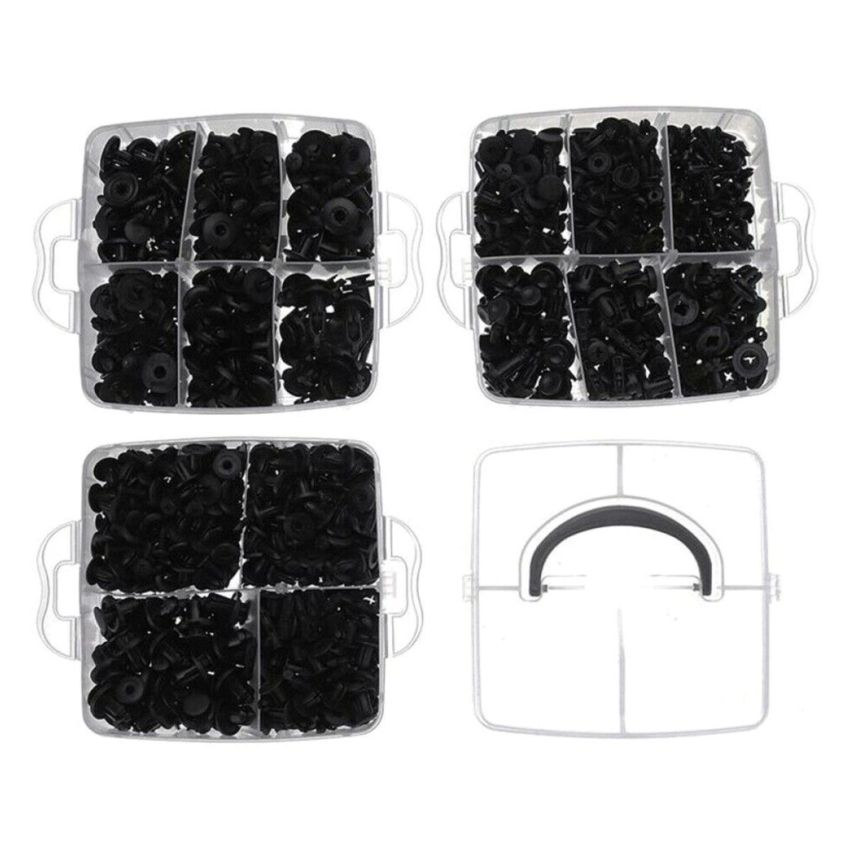 Set 625 clipsuri auto universale pentru montaj cu extractor inclus-6