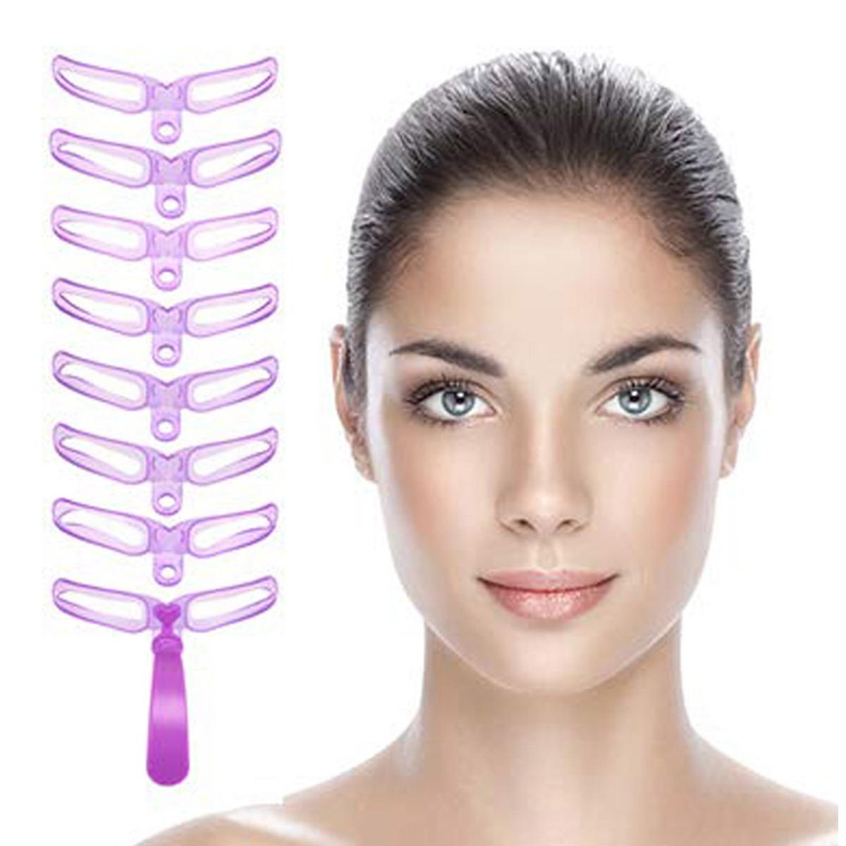 Set 8 sabloane profesionale pentru modelare sprancene-3