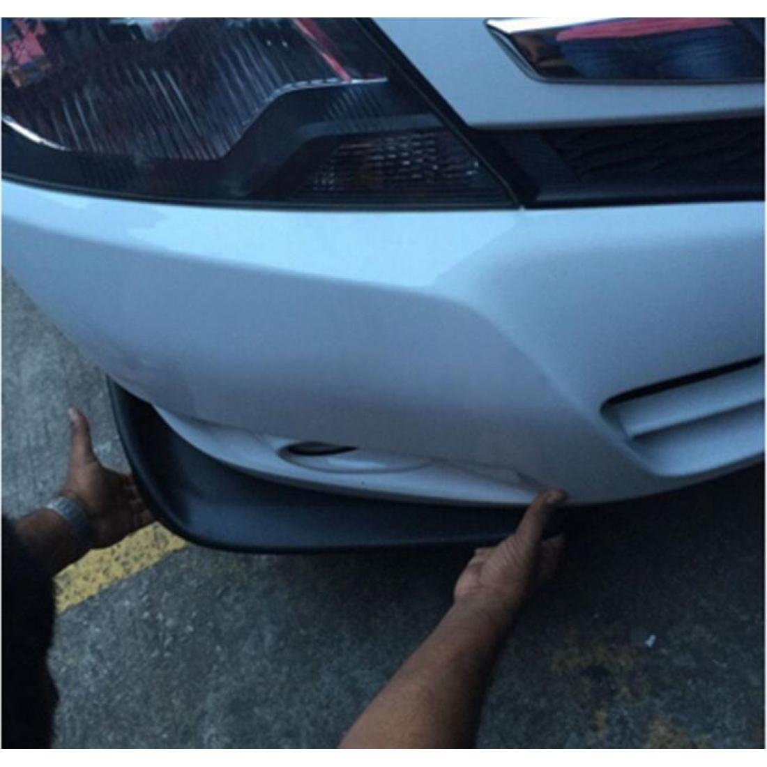 Set 2 buc. aripioare Racing, prelungire bara tuning din plastic culoare neagra-1