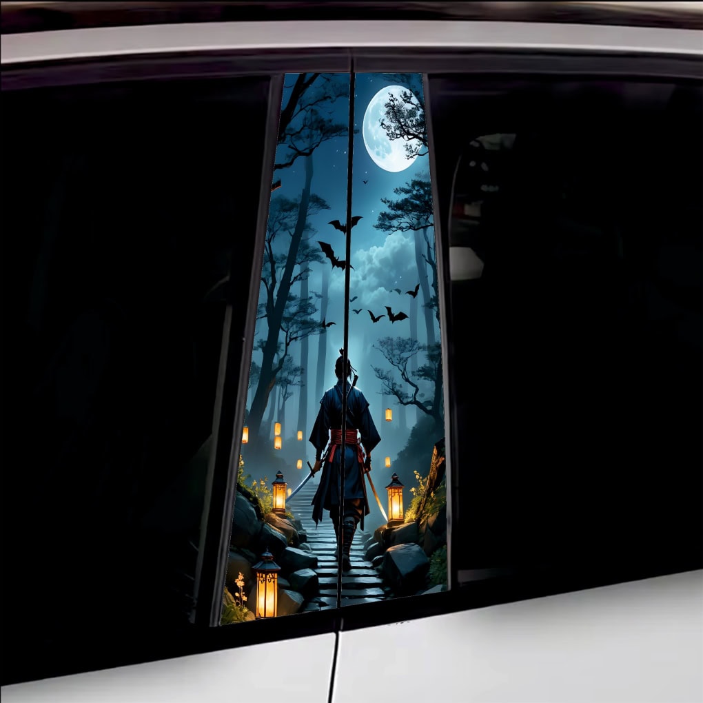 Set 2 stickere decorative pentru stalpii usilor, print autoadeziv de inalta rezolutie, dimensine 2 buc x 50 x 22 cm , cod_ AVX-SSU-26-0