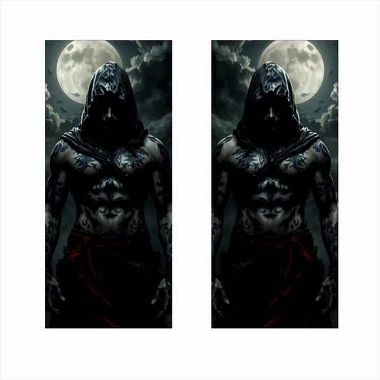 Set 2 stickere decorative pentru stalpii usilor, print autoadeziv de inalta rezolutie, dimensine 2 buc x 50 x 22 cm , cod_ AVX-SSU-27-1