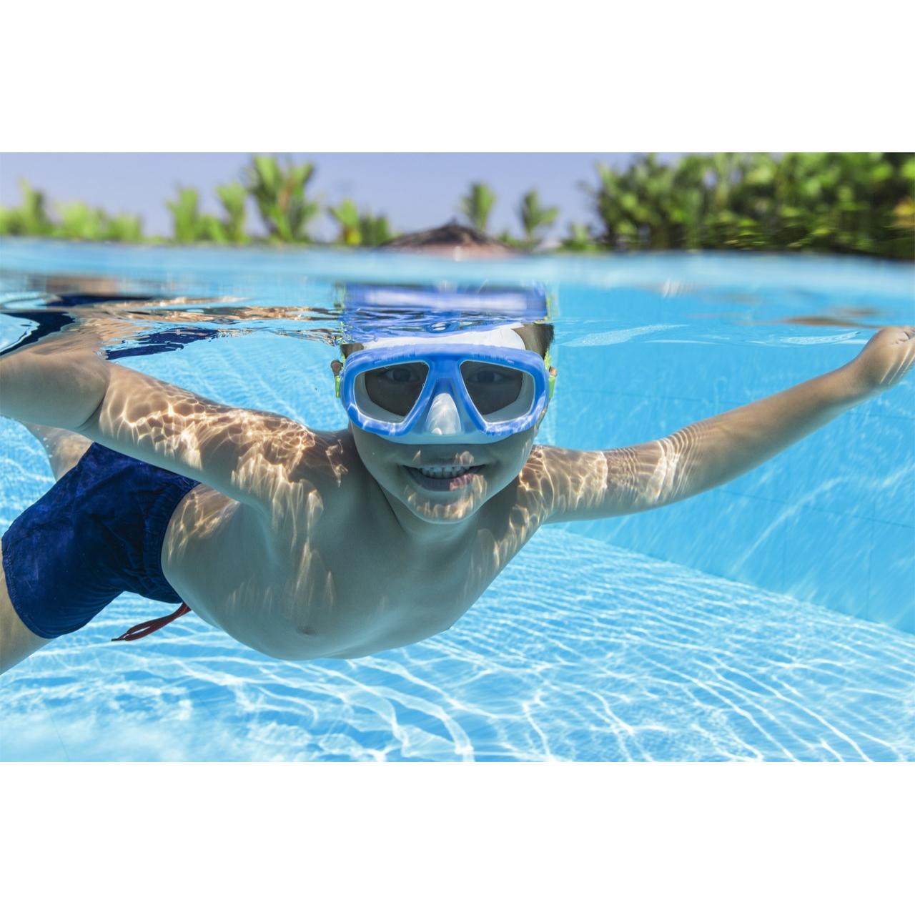 Ochelari de tip Masca pentru inot si scufundari, pentru copii, varsta 3+, culoare Albastru-7