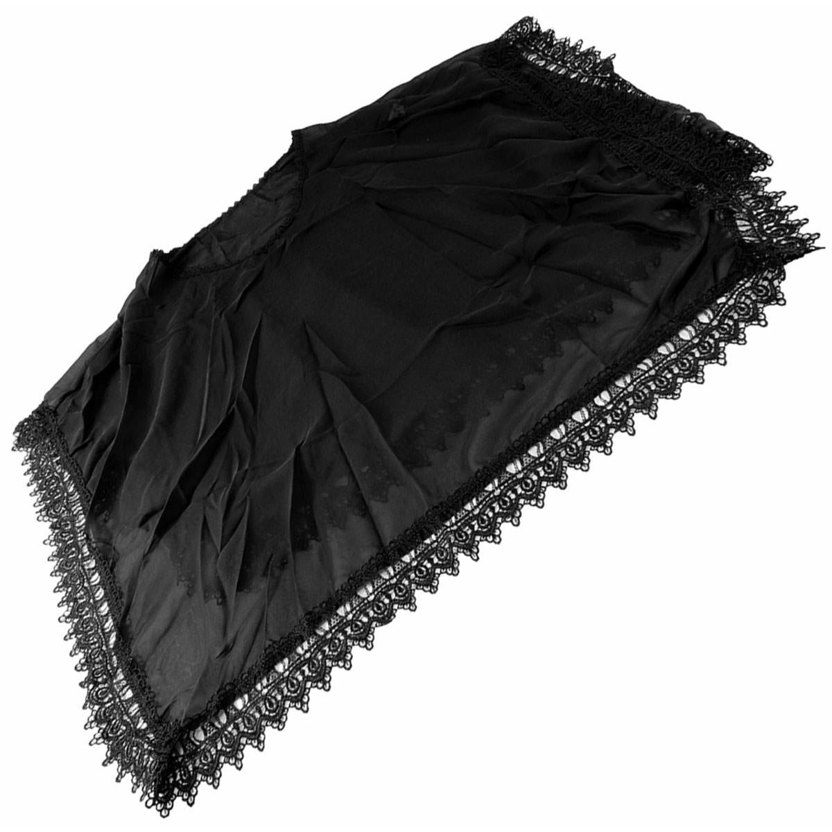 Tunica, Rochie de plaja aerisita, ușoara și delicata, culoare Neagra, dimensiune Universala-3