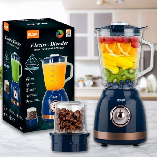 Blender Electric Puternic RAF 2826, Capacitate 1500ml, 1000W, cu 6 Lame