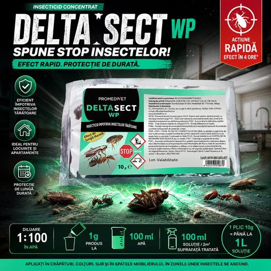 Insecticid DeltaSECT WP – Plic Concentrat 10g (pentru 1L soluție)