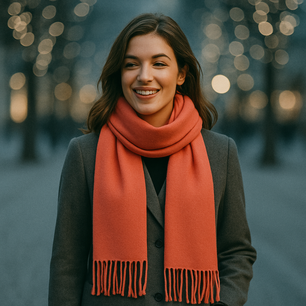 Esarfa din casmir, 190x65 cm