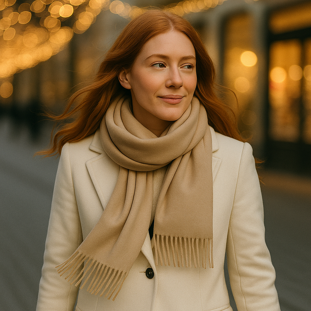 Esarfa din casmir, 190x65 cm